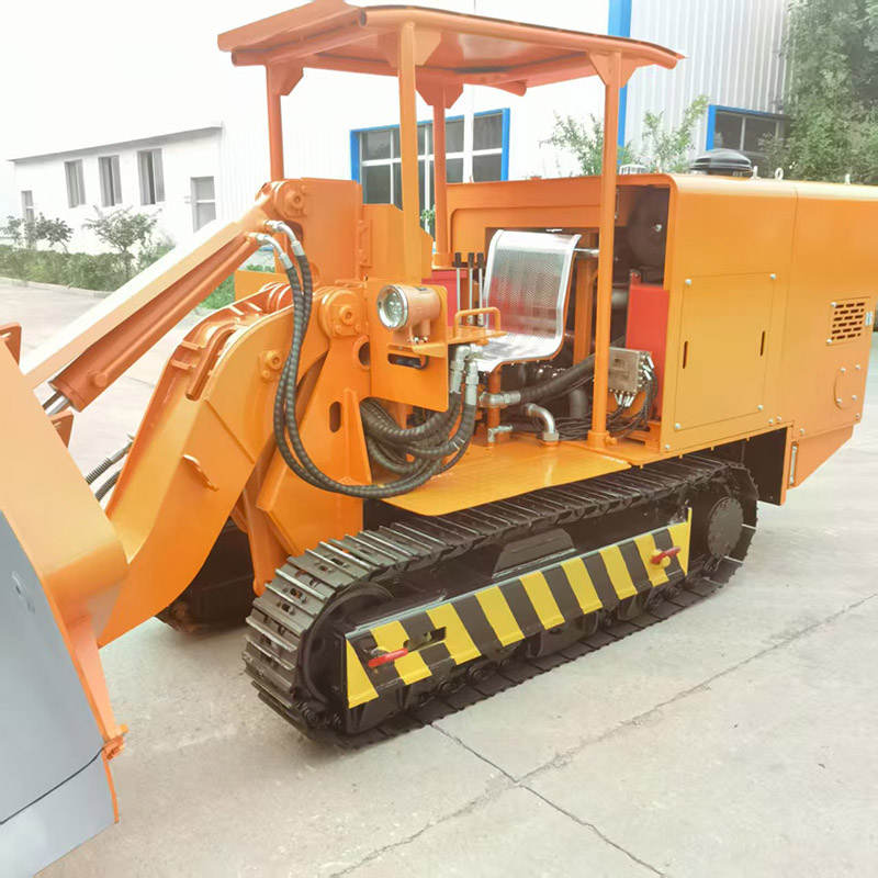 Carregador de rochas para descarga lateral de mina de ouro