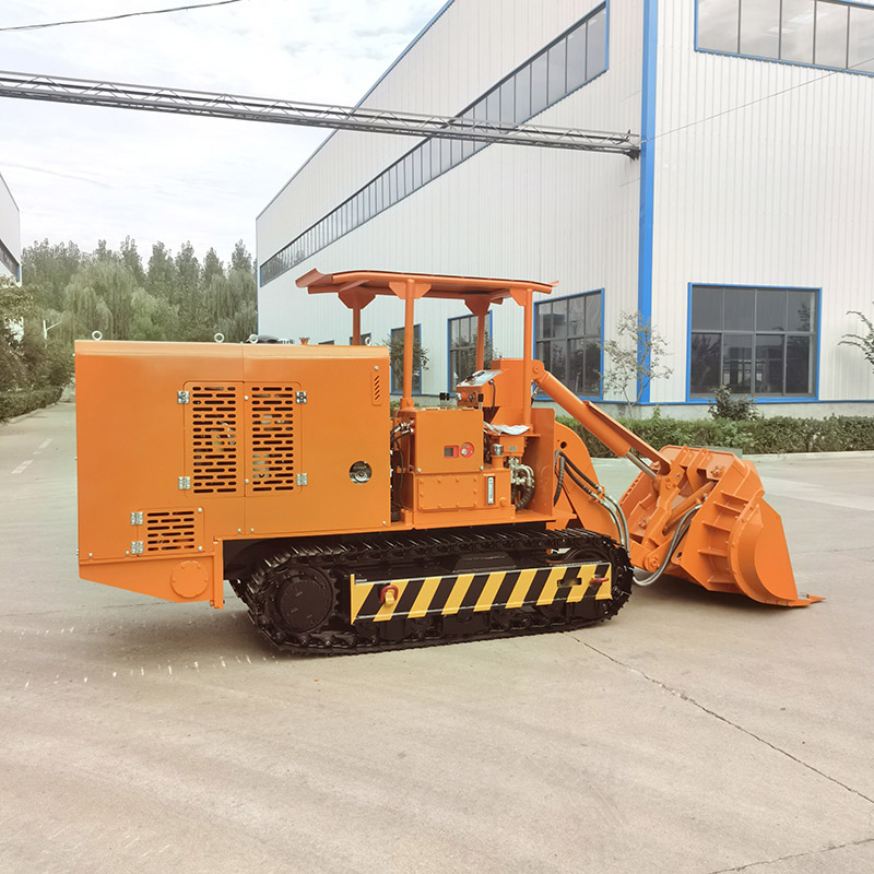 Cargador de rocas de descarga lateral de mina de carbón