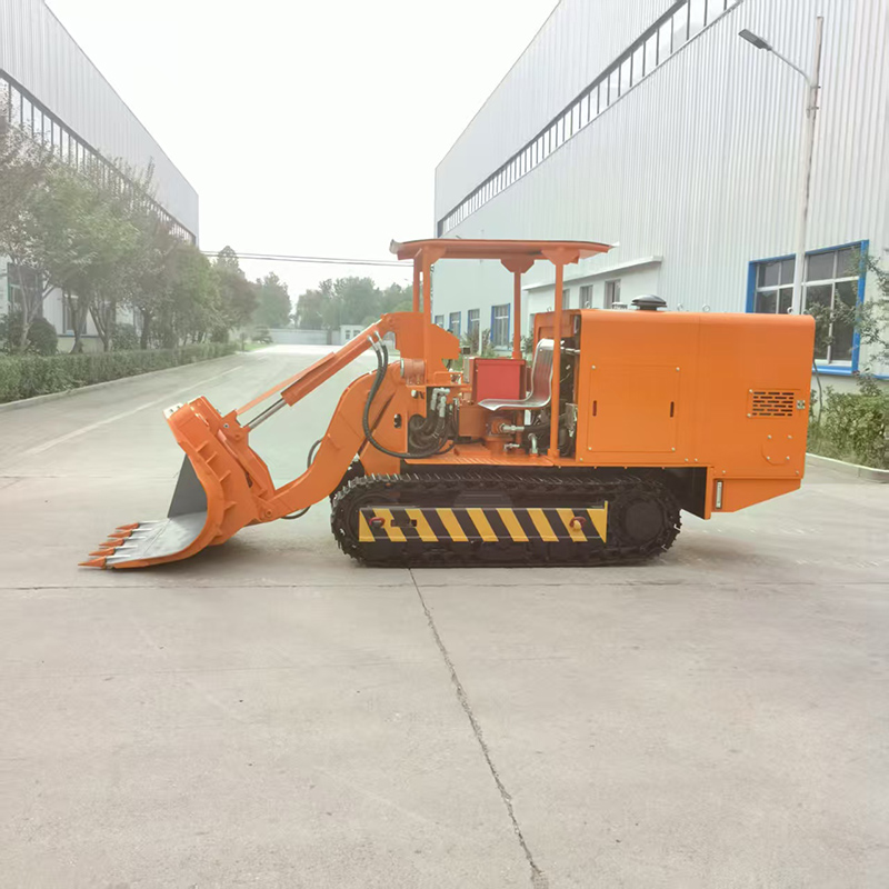 Entladevorrichtung für Gestein an der Abbauseite