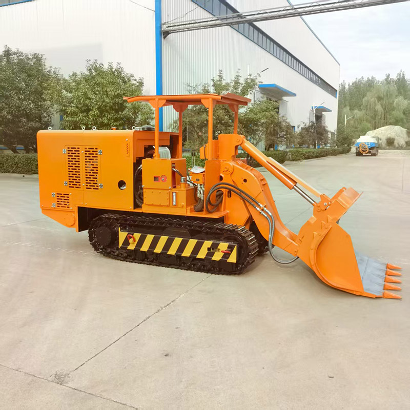 Carregador de rochas para descarga lateral de mina de ouro