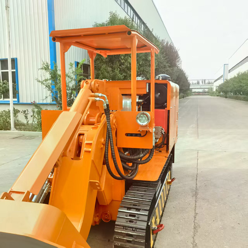 Carregador de rochas para descarga lateral de mina de ouro