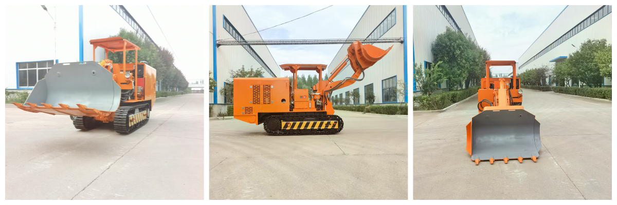 Carregador de rochas de descarga lateral boa. jpg