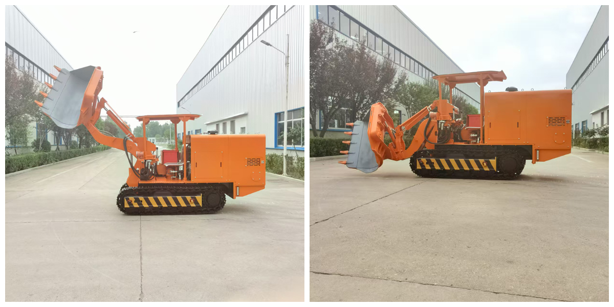 Cargador de rocas de descarga lateral 100