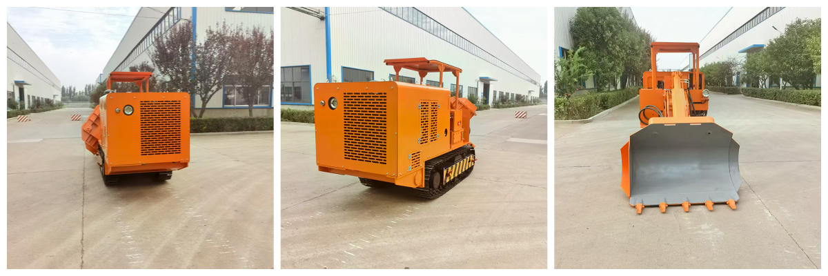 Cargador de rocas de descarga lateral 100