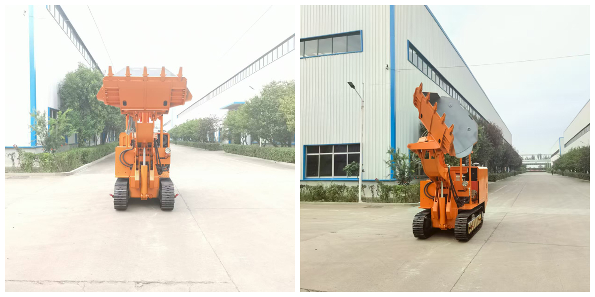 Cargador de rocas de descarga lateral 150