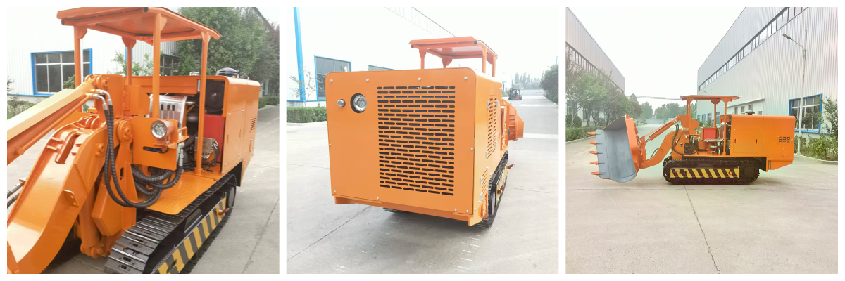 Cargador de rocas de descarga lateral 150