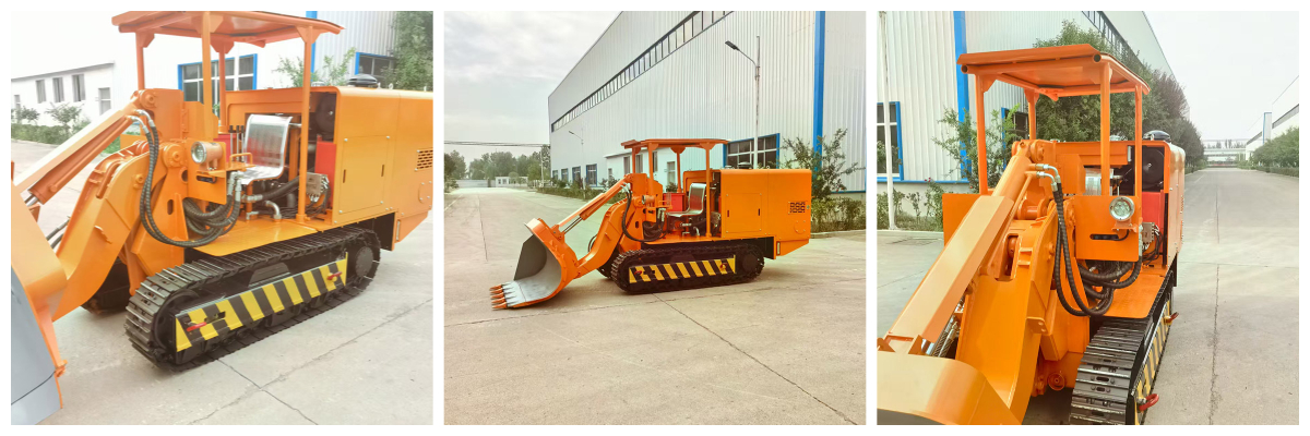 Carregador de rochas para descarga lateral de mina de ouro. jpg