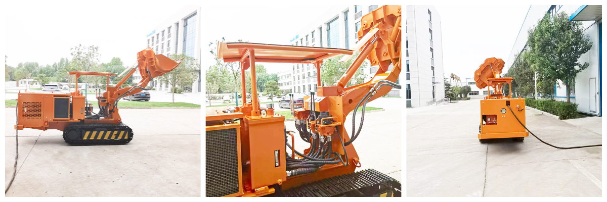 Carregador de rochas para mina de carvão