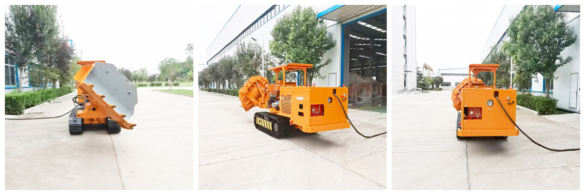 Carregadora de rochas sobre rastos. jpg