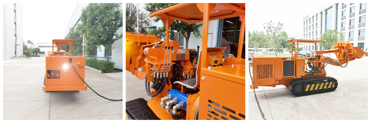 Cargador de rocas de descarga lateral eficiente Cargador de rocas de descarga lateral eficiente