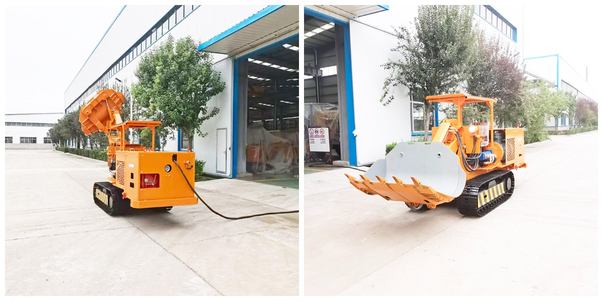 Большой боковой погрузчик камня