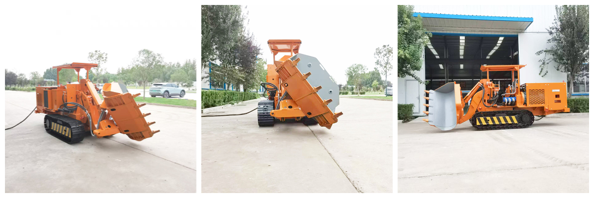 Большой боковой погрузчик камня