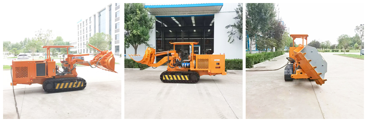 Carregador de rochas com rastos e descarga lateral. jpg